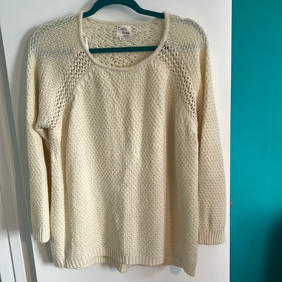 Carol Rose Cream Sweater - Picture 1 of 4